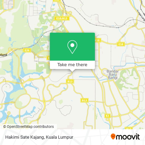 Hakimi Sate Kajang map