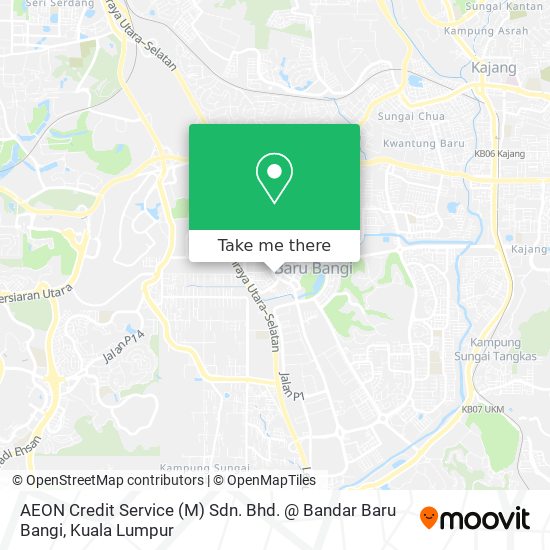 Peta AEON Credit Service (M) Sdn. Bhd. @ Bandar Baru Bangi