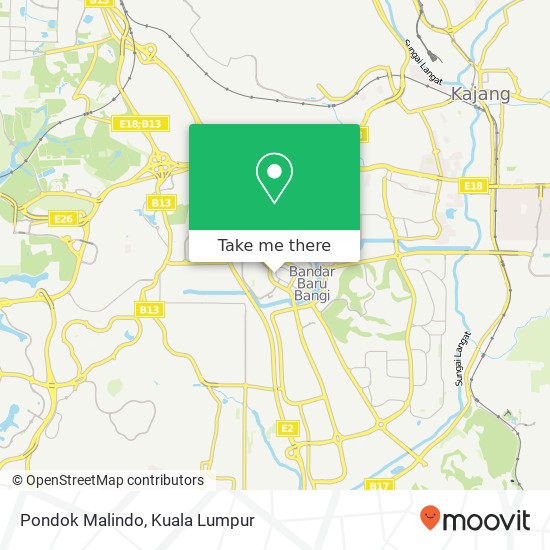 Pondok Malindo map