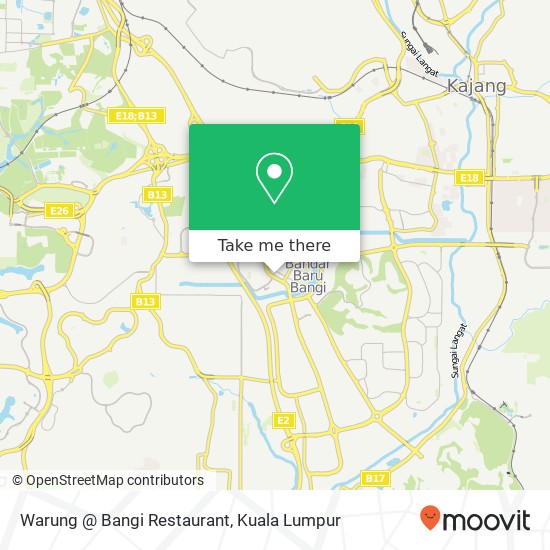 Warung @ Bangi Restaurant map