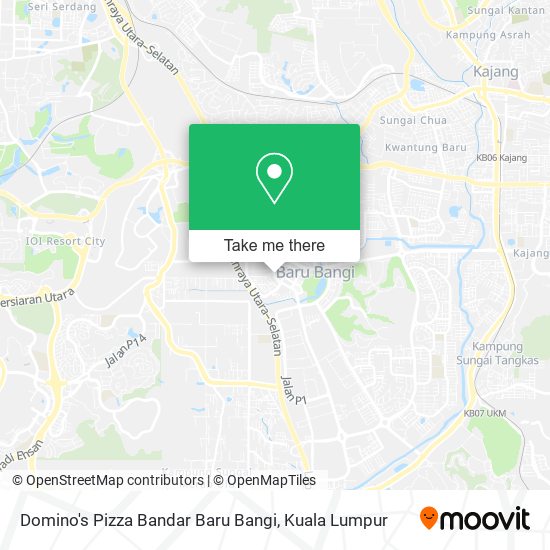 Peta Domino's Pizza Bandar Baru Bangi