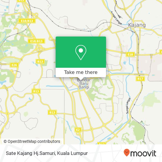 Sate Kajang Hj.Samuri map