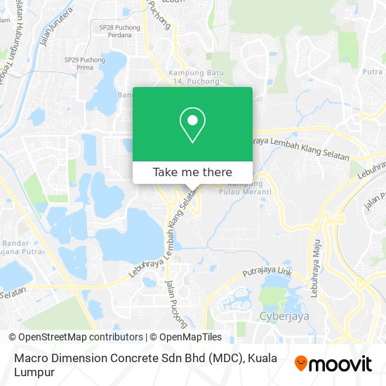 Macro Dimension Concrete Sdn Bhd (MDC) map