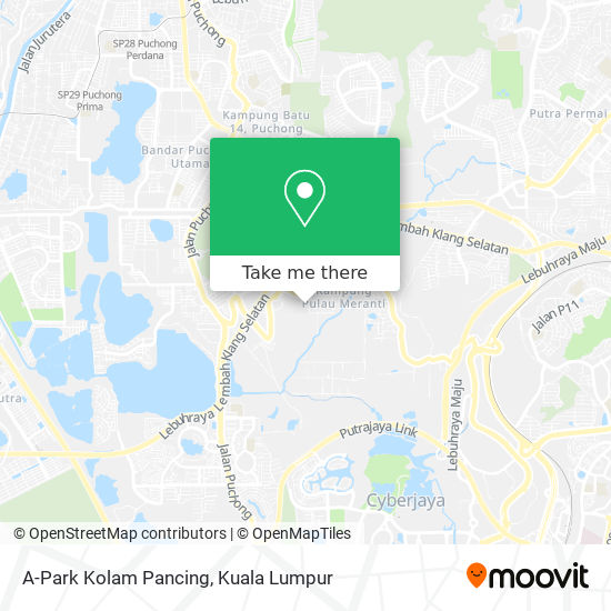 A-Park Kolam Pancing map