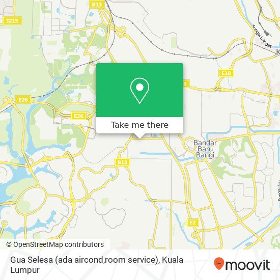 Peta Gua Selesa (ada aircond,room service)