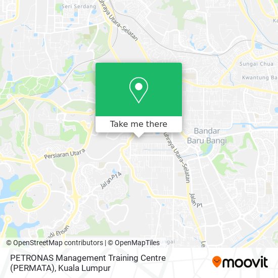 Peta PETRONAS Management Training Centre (PERMATA)