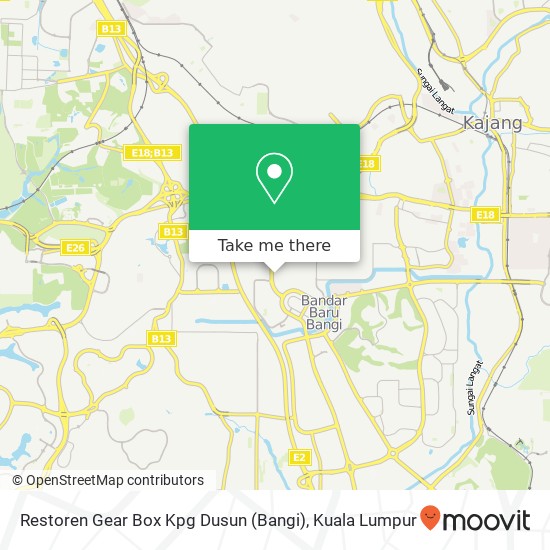 Restoren Gear Box Kpg Dusun (Bangi) map