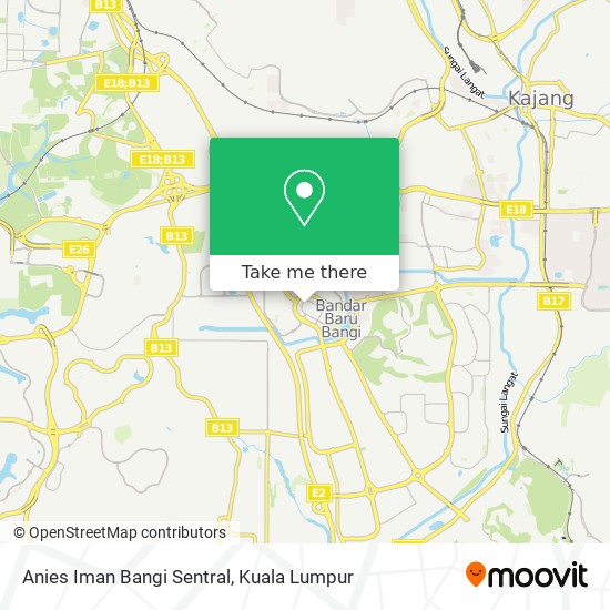 Anies Iman Bangi Sentral map