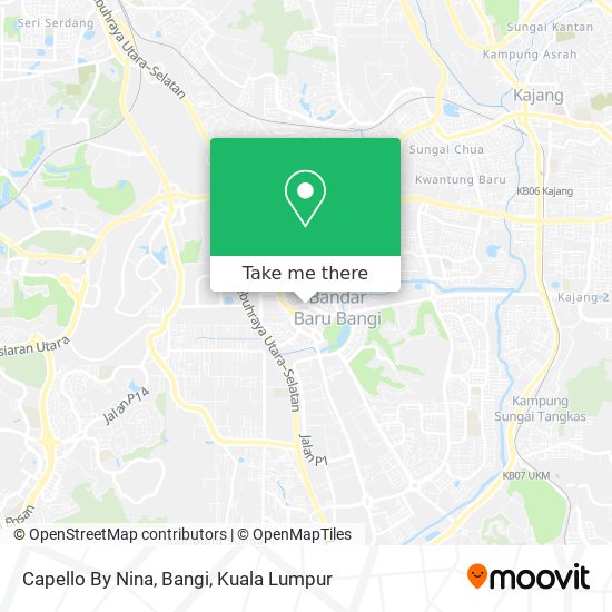 Capello By Nina, Bangi map