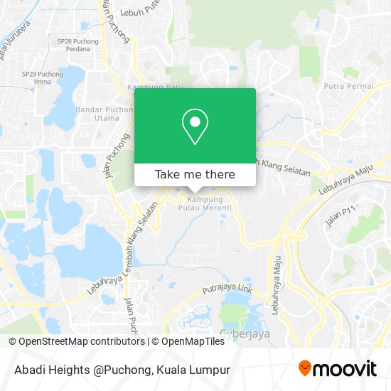 Abadi Heights @Puchong map