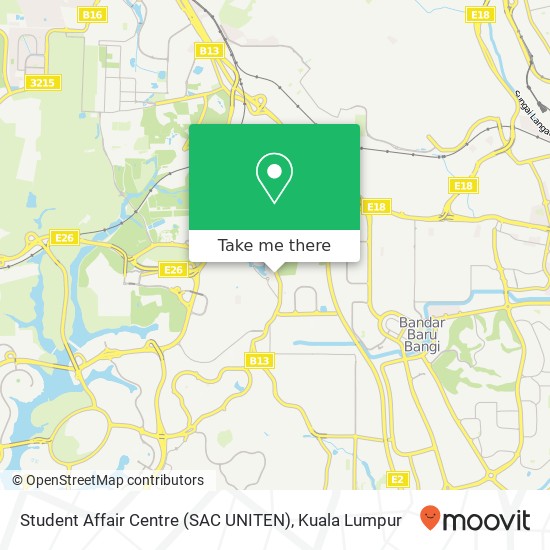 Student Affair Centre (SAC UNITEN) map