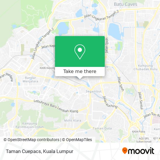 Taman Cuepacs map