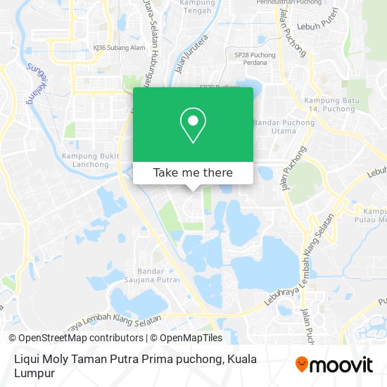 Peta Liqui Moly Taman Putra Prima puchong