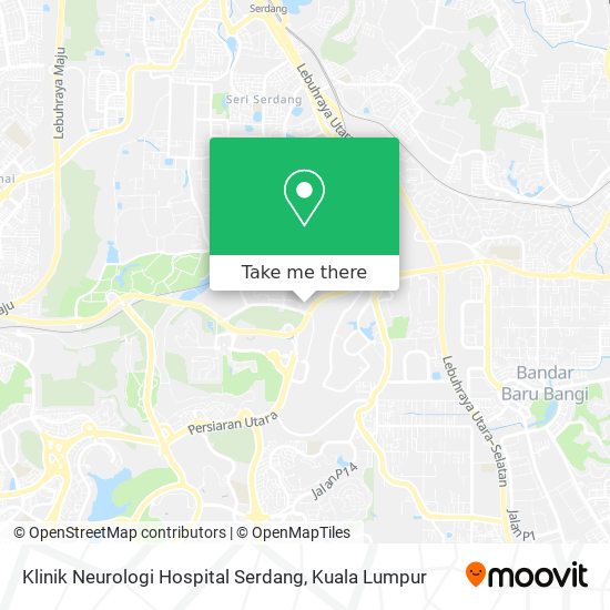 Klinik Neurologi Hospital Serdang map