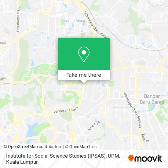 Institute for Social Science Studies (IPSAS), UPM map