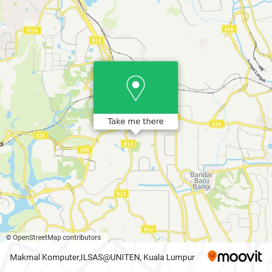 Makmal Komputer,ILSAS@UNITEN map