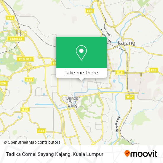 Tadika Comel Sayang Kajang map