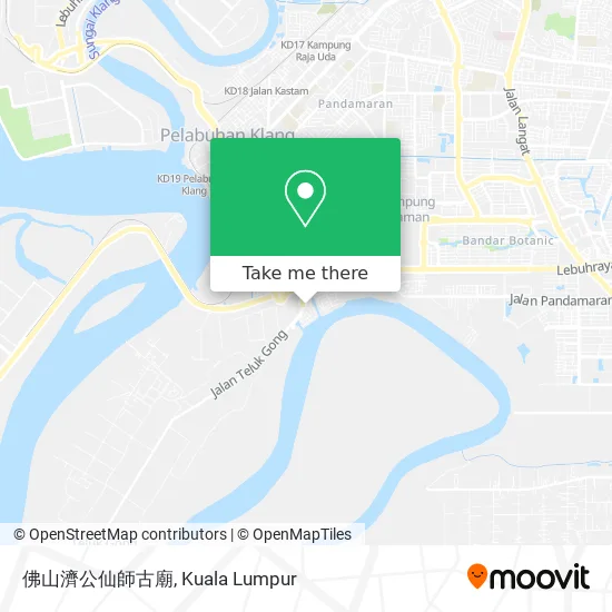 Peta 佛山濟公仙師古廟