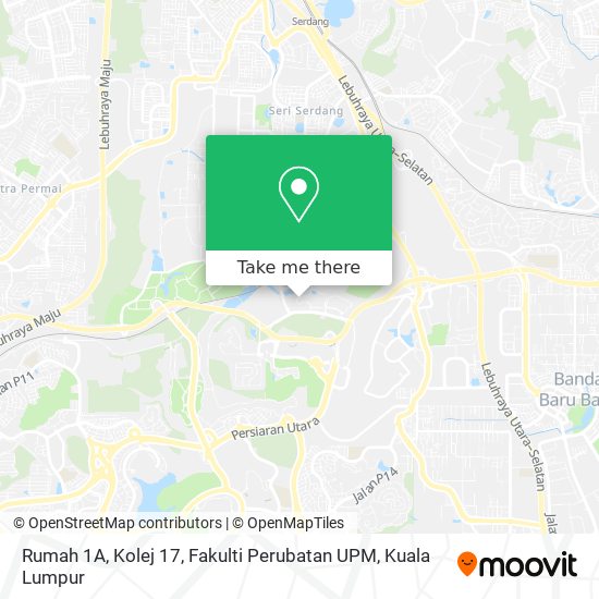 Rumah 1A, Kolej 17, Fakulti Perubatan UPM map