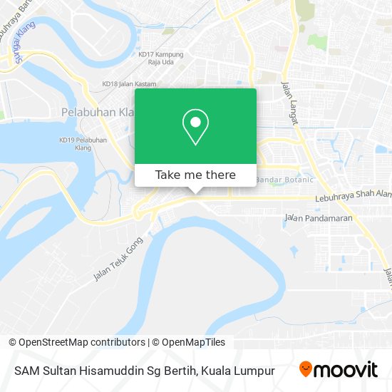SAM Sultan Hisamuddin Sg Bertih map