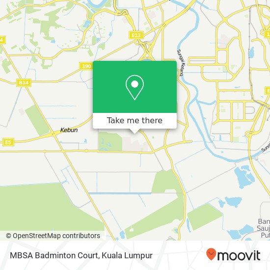 MBSA Badminton Court map