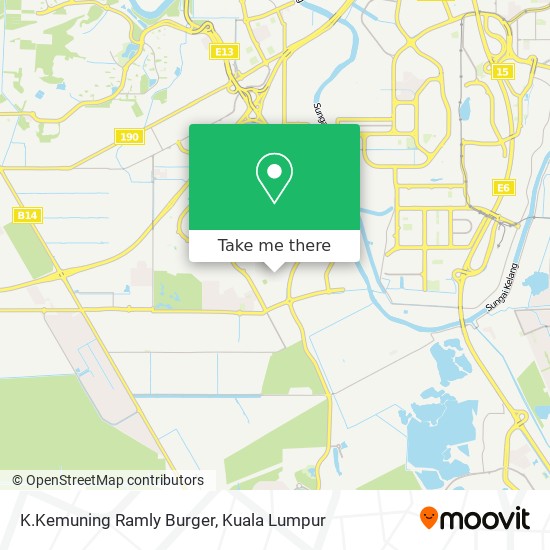K.Kemuning Ramly Burger map