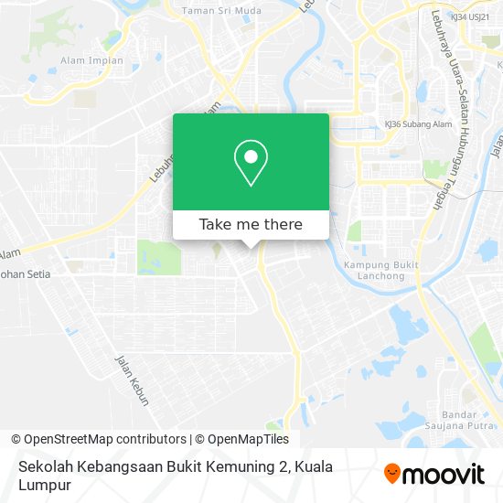Sekolah Kebangsaan Bukit Kemuning 2 map
