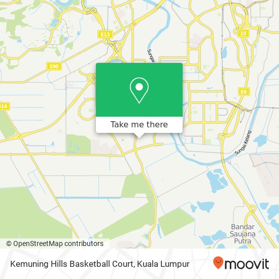 Peta Kemuning Hills Basketball Court