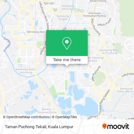 Taman Puchong Tekali map