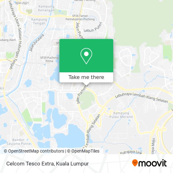 Celcom Tesco Extra map