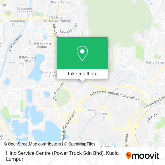 Hino Service Centre (Power Truck Sdn Bhd) map