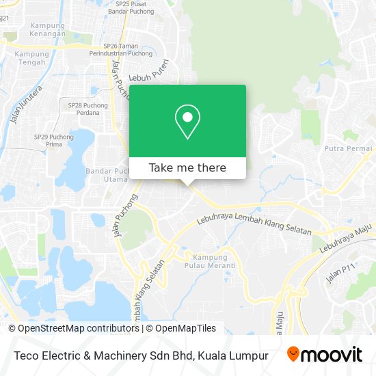 Teco Electric & Machinery Sdn Bhd map