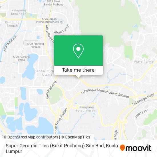 Super Ceramic Tiles (Bukit Puchong) Sdn Bhd map