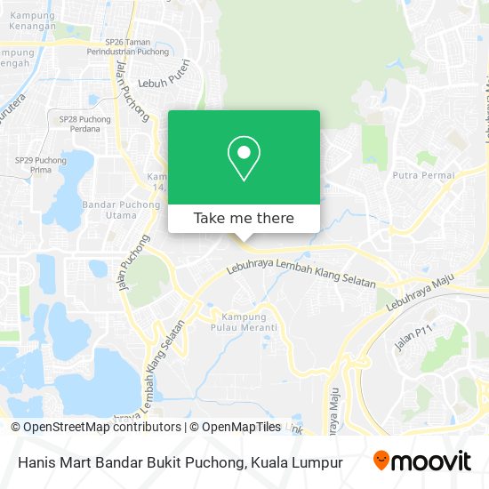 Peta Hanis Mart Bandar Bukit Puchong