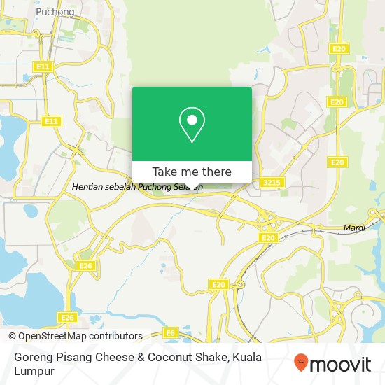 Goreng Pisang Cheese & Coconut Shake map