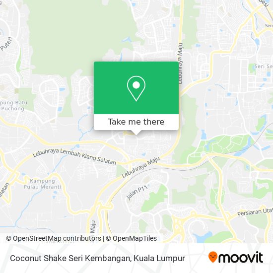 Peta Coconut Shake Seri Kembangan