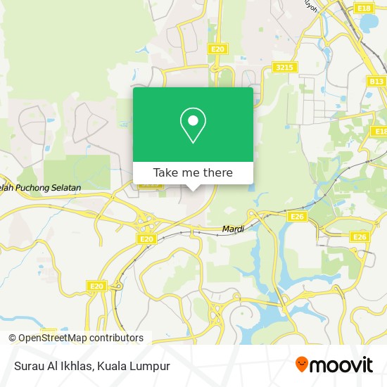 Surau Al Ikhlas map