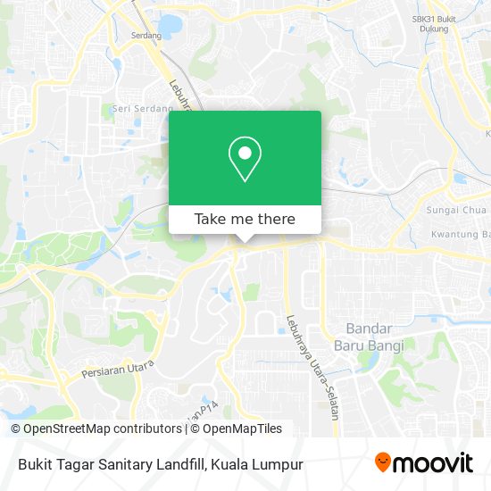 Peta Bukit Tagar Sanitary Landfill