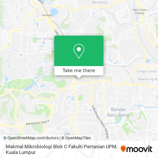 Peta Makmal Mikrobiologi Blok C Fakulti Pertanian UPM