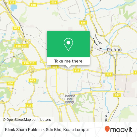 Klinik Sham Poliklinik Sdn Bhd map