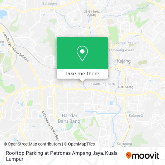 Rooftop Parking at Petronas Ampang Jaya map