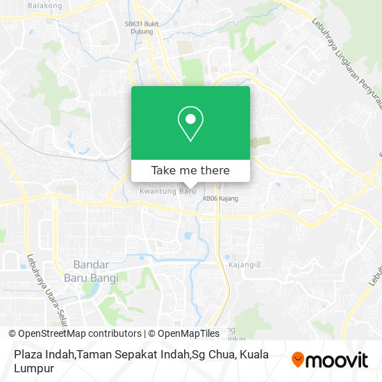 Plaza Indah,Taman Sepakat Indah,Sg Chua map