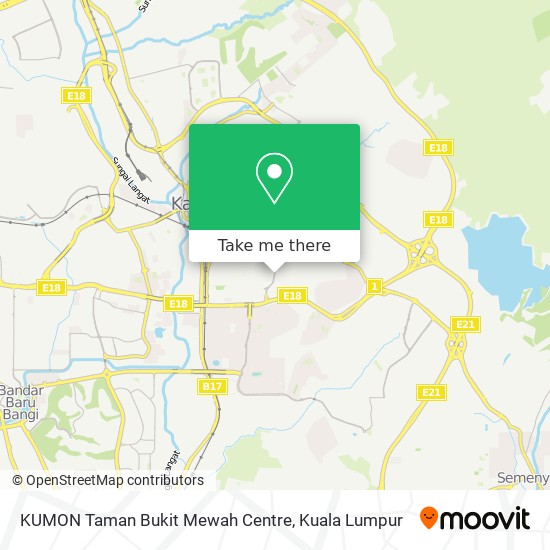 KUMON Taman Bukit Mewah Centre map