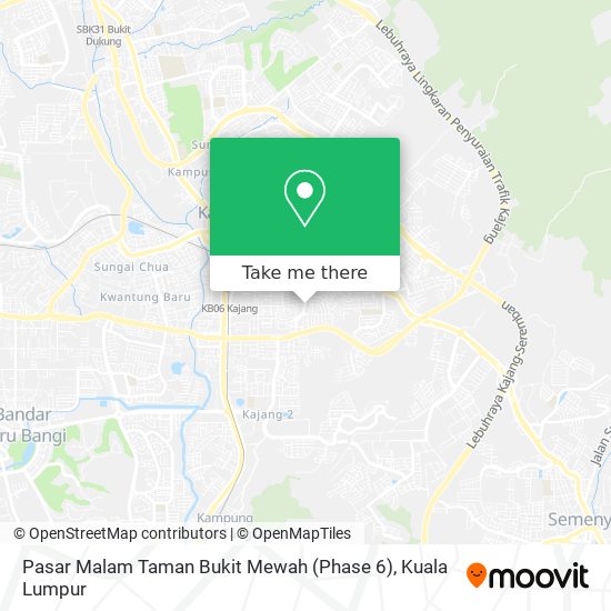 Peta Pasar Malam Taman Bukit Mewah (Phase 6)