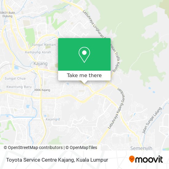 Toyota Service Centre Kajang map