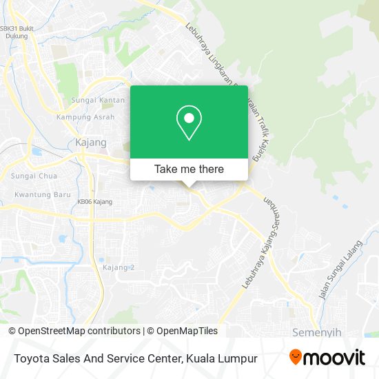 Toyota Sales And Service Center map
