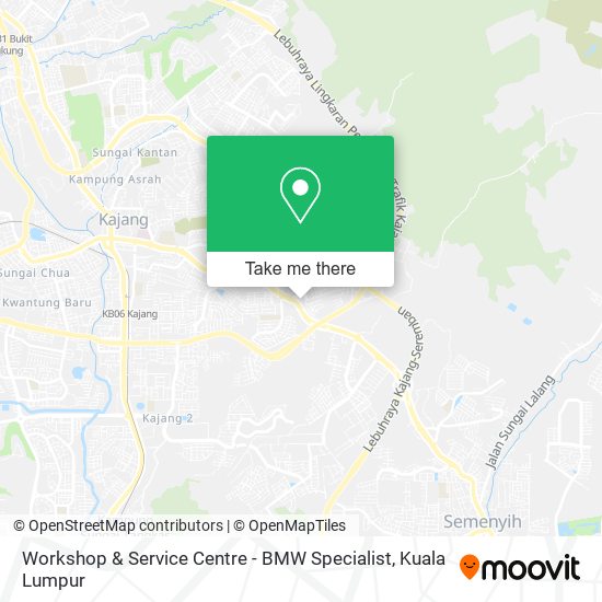 Workshop & Service Centre - BMW Specialist map