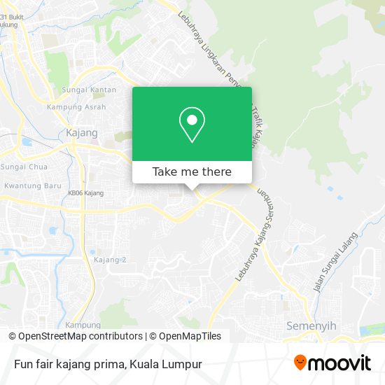 Peta Fun fair kajang prima