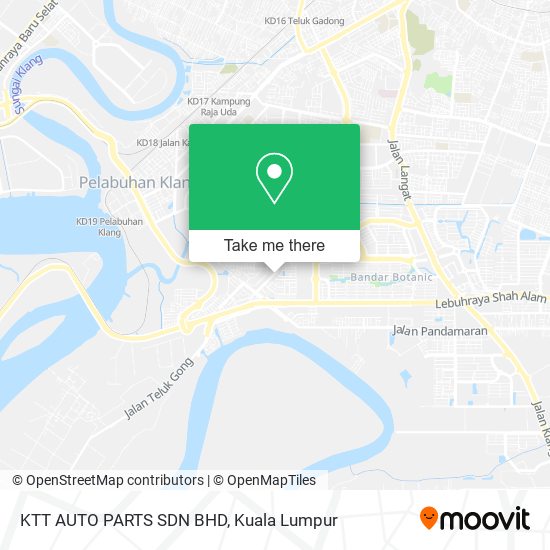 Peta KTT AUTO PARTS SDN BHD