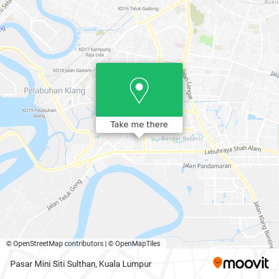 Peta Pasar Mini Siti Sulthan